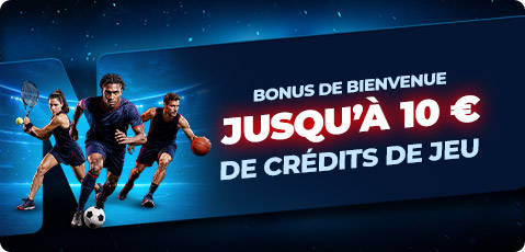 Jusqu’à 10 € de bonus de bienvenue